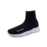 Black Socks Shoes Spring/Fall Athletic Flat Heel Elastic Cloth Shoes