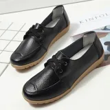 Women PU Loafers Casual Comfort Slip On Shoes