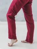 Casual Plus Size Solid Pants With Pockets