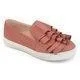 Gray Daily Flat Heel Artificial Suede All Season Ruffles Loafer