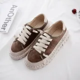 Women Spring/Fall Lace-up Daily PU Loafers