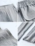 Plus Size Women Solid Casual Pants
