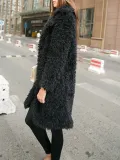 H-line Plain Long Sleeve Casual Coat