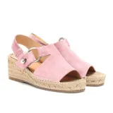 Women Arc Suede Espadrille Wedge Sandals