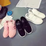 Women Mesh Fabric Sneakers Casual Lace Up Shoes