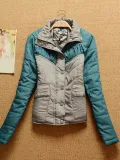 Long Sleeve Basic Cotton Patchwork Coat