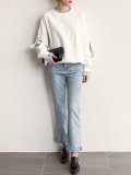 Long Sleeve Ruffled H-line Hoodie