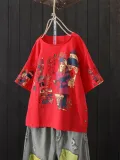 Women Casual Loose Tops Tunic Blouse Shirt