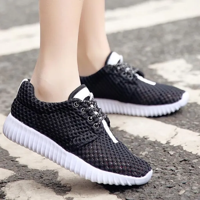 Women Mesh Fabric Sneakers Casual Breathable Durable Outdoor Shoes