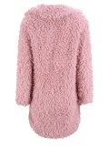 H-line Plain Long Sleeve Casual Coat