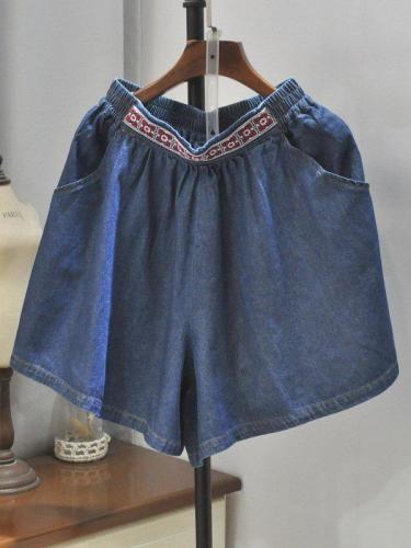 Casual Cotton Pockets Loose Pants
