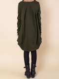 Gray Cocoon Casual Casual Dress