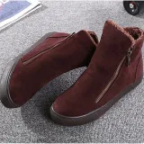 Womens Flat Heel Zipper Daily Snow Boots