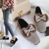 Women Rhinestone Bowknot Flats Casual Comfort Shoes