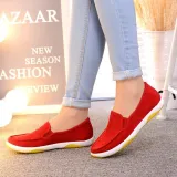 Women Corduroy Loafers Casual Comfort Slip On Shoes