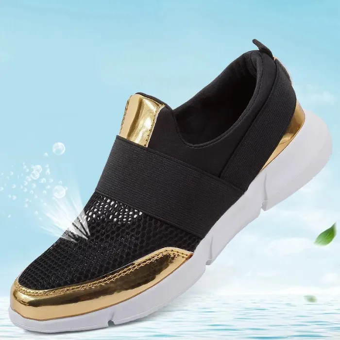 Women Mesh Fabric Sneakers Casual Comfort Plus Size Shoes