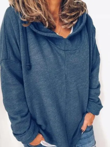 Solid Casual Cotton-Blend Shirts & Tops
