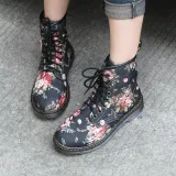Canvas Floral Winter Boots