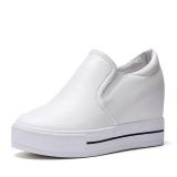 Round Toe Women Platform PU Fashion Sneakers
