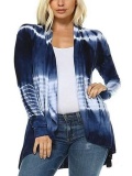 Floral Cotton V Neck Long Sleeve Printed Coat