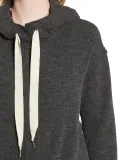 Cotton-Blend Solid Hoodie Casual Outerwear