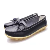 Women PU Flats Casual Slip On Plus Size Shoes