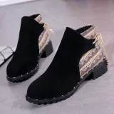 Women Spring/Fall Casual Lace-up Boots
