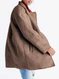 Solid Wool Blend Outdoor Coats