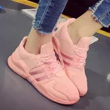Women Mesh Fabric Sneakers Casual Lace Up Shoes