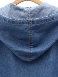 Casual Hoodie Denim Buttoned Coat