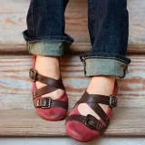 Buckle Strap Casual Flats Loafers