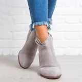 Women Low Heel Ankle Booties Comfort Plus Size