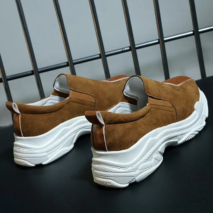 Women Round Toe Sneakers Casual Comfort Slip On Shoes
