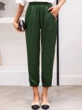 Plus Size Women Plain Casual Pants