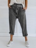 Plus Size Casual Pockets Pants