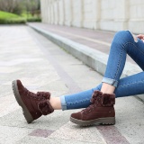 Women's Boots Low Heel Black Casual Boots