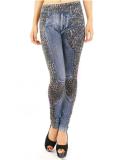 Patchwork Leopard Print Casual Knitted Paneled Pants