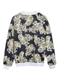 Floral-Embroidered Patchwork Vintage A-Line Coat