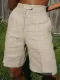 Women's Plus Size Casual Pockets Pants