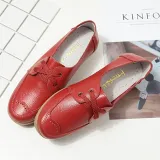 Women PU Loafers Casual Comfort Slip On Shoes