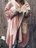 Plus Size Casual Long Sleeve Pockets Outerwear
