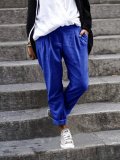 Solid Cotton-Blend Pants