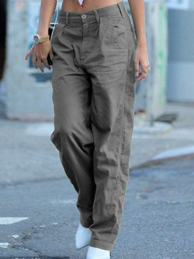 Casual Solid Pants