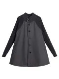 Red Plain Long Sleeve Turtle Neck Coats Jacket