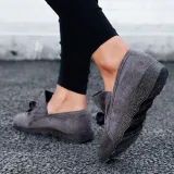 Women's Flat Shoes Round Toe Casual Bowknot Non-slip Flats