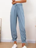 Plus Size Women Plain Casual Bloom Pants