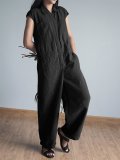 Casual Short Sleeve Plus Size Jumpsuits With Pockets