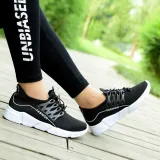 Women Mesh Fabric Sneakers Casual Comfort Lace Up Shoes