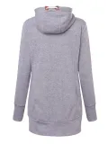 Women Long Sleeve Zipper Casual Hooded Pocket Coats