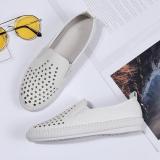 Women PU Loafers Flat Star Casual Comfort Plus Size Shoes